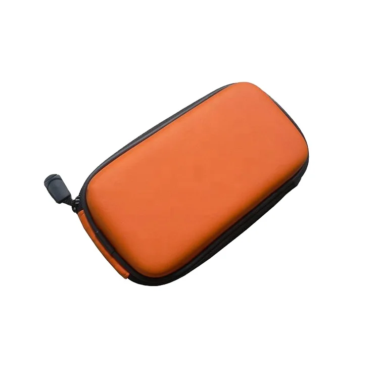 Orange color pu surface shockproof decorative eva camera bag case waterproof protective