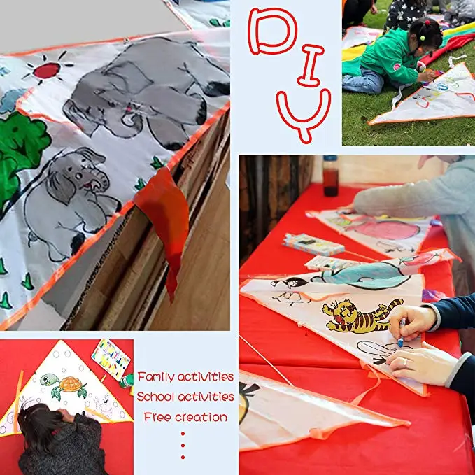 outdoor sport DIY teaching toys kite for promotion