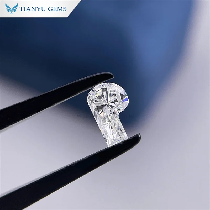Tianyu gems Lab Grown Diamond CVD DEF VVS1  Letter P  Loose Diamond Special Cut