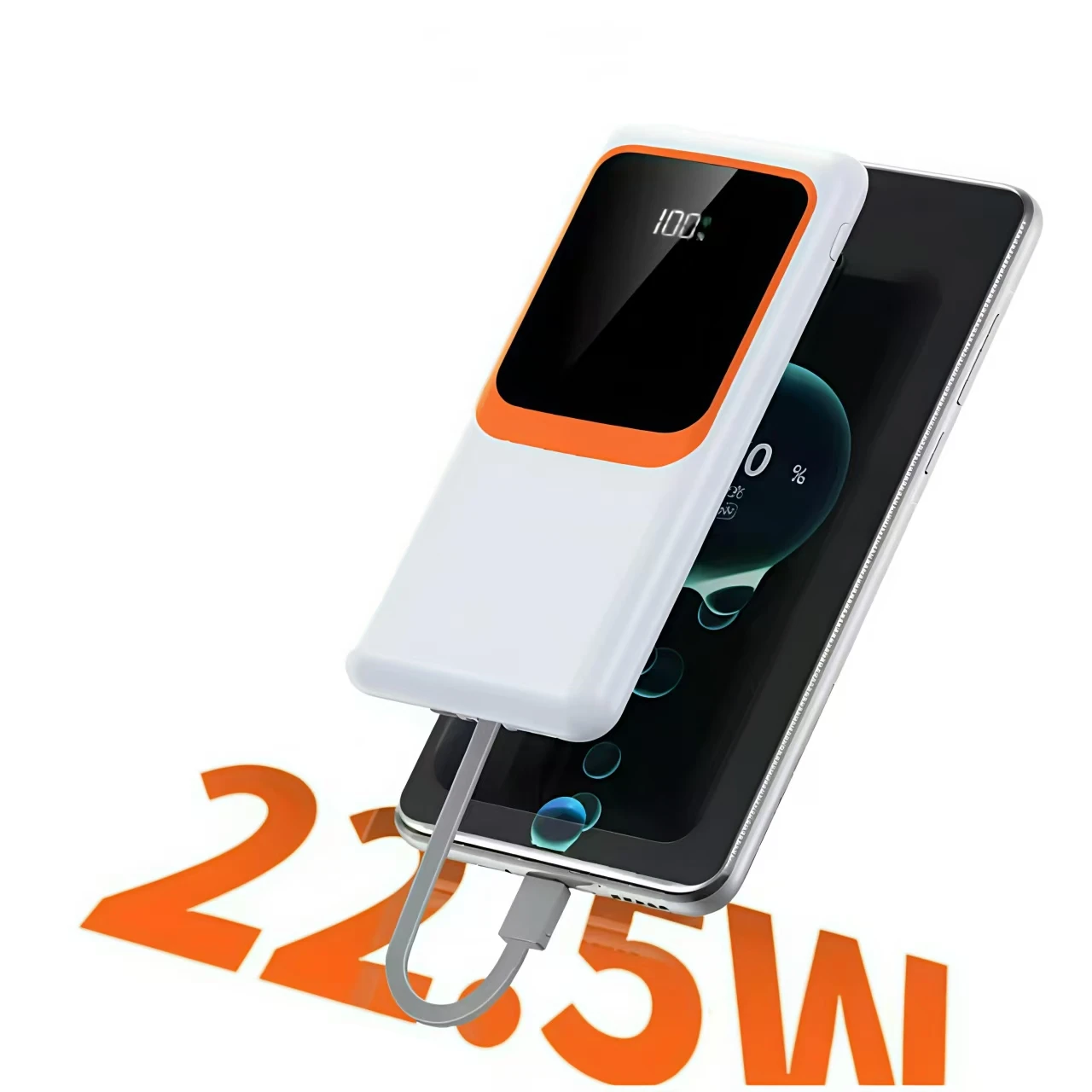 Top Selling Products 2024 Power Bank With Built-In Cable 10000/20000mah Fast Charging Led Display For Mobile Phones