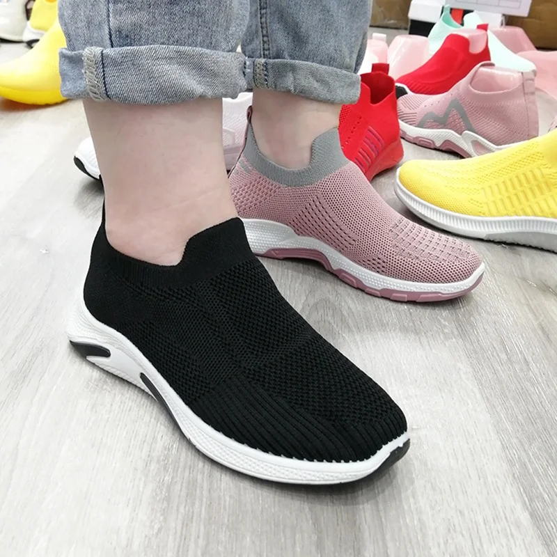 New arrival fashion slip-on women sport student casual sneaker walking shoes comfortable shoes