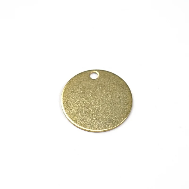 OEM Factory Custom Round Stamping Engraved Brass Valve Tags