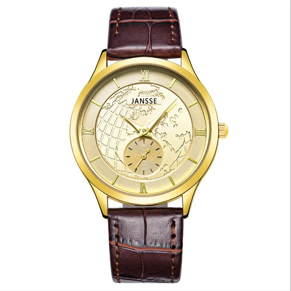 Customer design High quality Display luxury leather strap watches