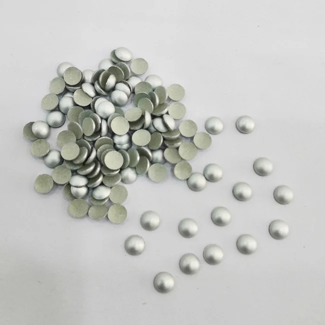 From 1.5MM To 10MM wholesale best quality Matte silver iron on  metal hot fix dome nailhead studs