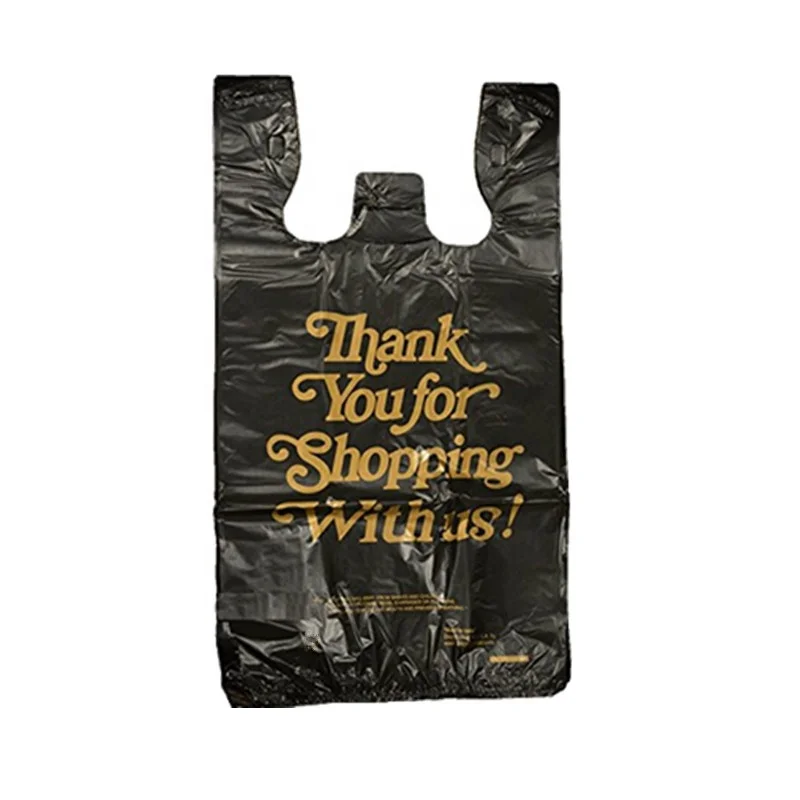 Manufacturer Vendor Wholesale Trader Export Bulk  Bespoke Private Label T-shirt Vest Plastic Shopping Bags