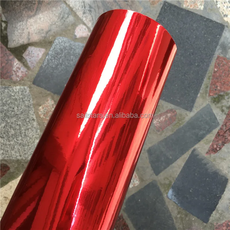 Best Quality Flexible Chrome Red Vinyl Folie Car Wrap Film For Car Styling Bubble Free