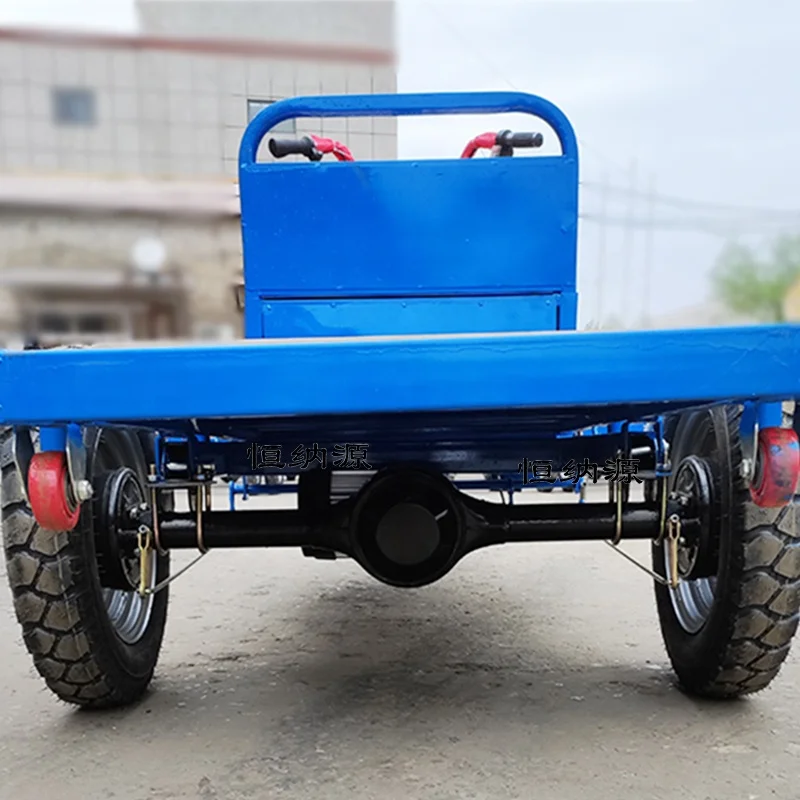 Hot selling 48v1300w electric flatbed truck made in China for easy handling and unloading on the farm/factory