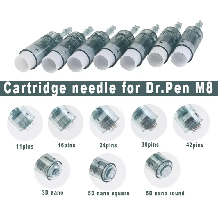 Disposable Sterile 11 16 24 36 Nano Dr Pen Ultima M8 Dermapen Needles Cartridge For Dr.pen Microneedling Pin Tip