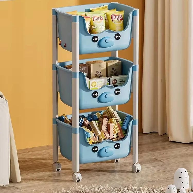 Animal Shape Toy Organizer Children Storage Cabinet Living Room Kids Storage Cabinet