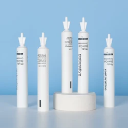 Custom 15ml-5ml skin whitening cream tube PE material skin care usage collapsible plastic tube with twist off