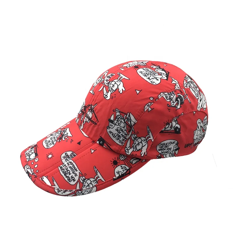 2020 Hot selling custom design HD digital printing polyester baseball cap for men women with original graffiti art hat cap