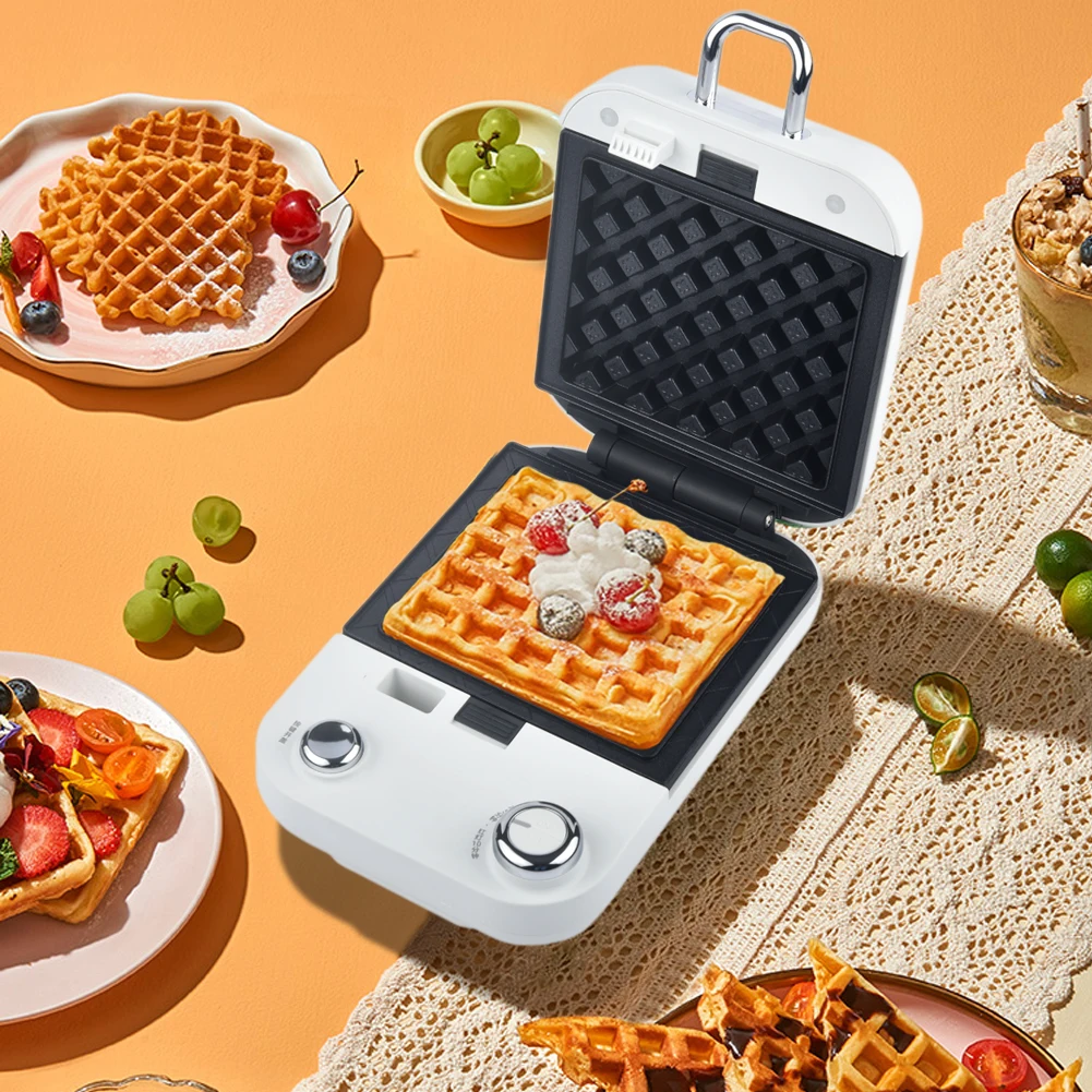Mini Donut Maker Machine for Kid-Friendly Breakfast Snacks Desserts Sandwiches waffle & More with Non-stick Surface