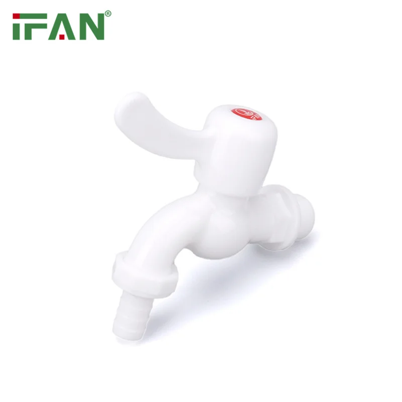 IFAN Hot Sale PVC Ball Valve Tap Brass Garden Hose PVC Water Tap 1/2 Inch PVC Faucets Plastic Water Tap