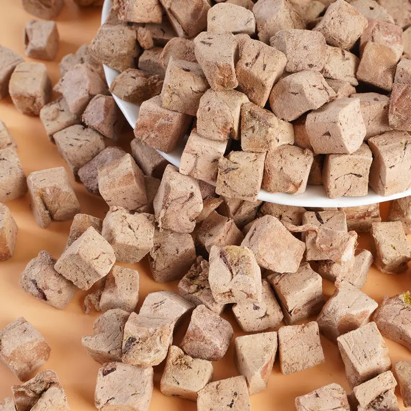 Cat Food Freeze Drying Ocean Fish COD CUBE for Cat Treats Freeze Dried Tuna Taste Of Tuna Freeze-Dried Tuna Cat Food