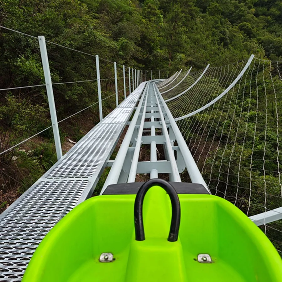 New Amusement Park Large Rides Single Rail Mountain Roller Coaster