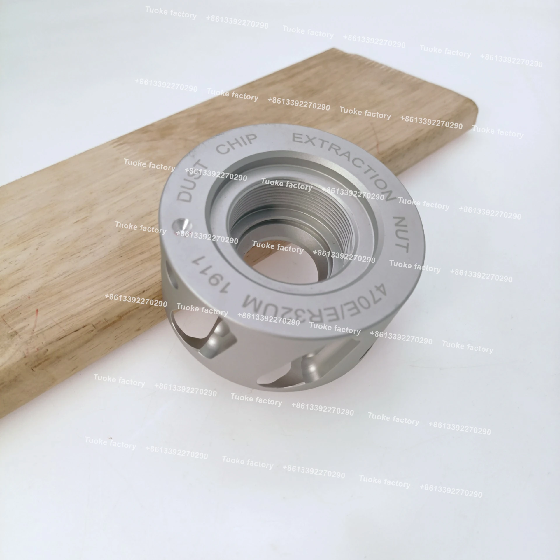 TUOKE TK552 High Quality Manufacturer Dust Chip Extraction Nut ER25 for Woodworking CNC Machines