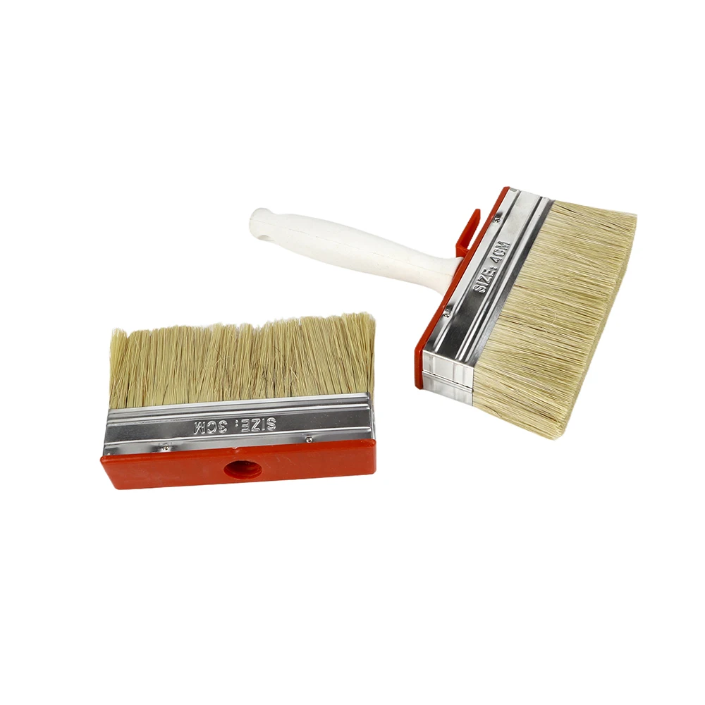 Industrial Grade DIY Paint Brush Set Heavy Duty Ceiling Wall Applicator with Plastic Handle Natural Bristles OEM Customizable
