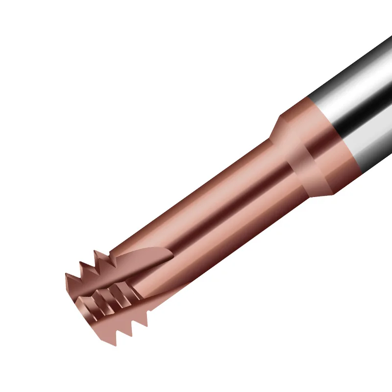 Single/Three/Whole teeth thread endmill milling cutter tungsten steel thread machining center for Steel