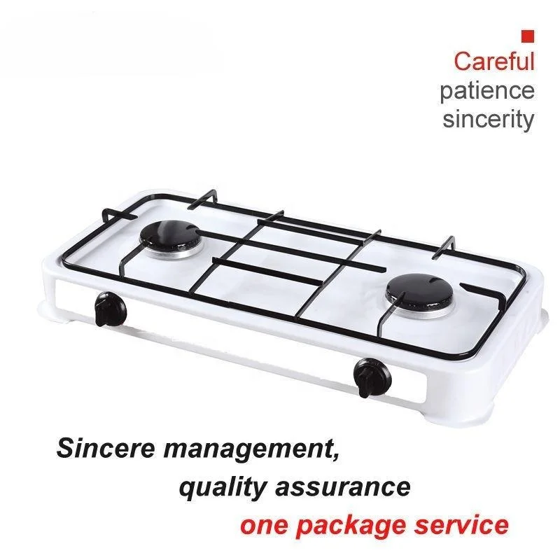 Double-stove European-style gas stove European-style simple stove small fire oven double-head outdoor camping gas grill