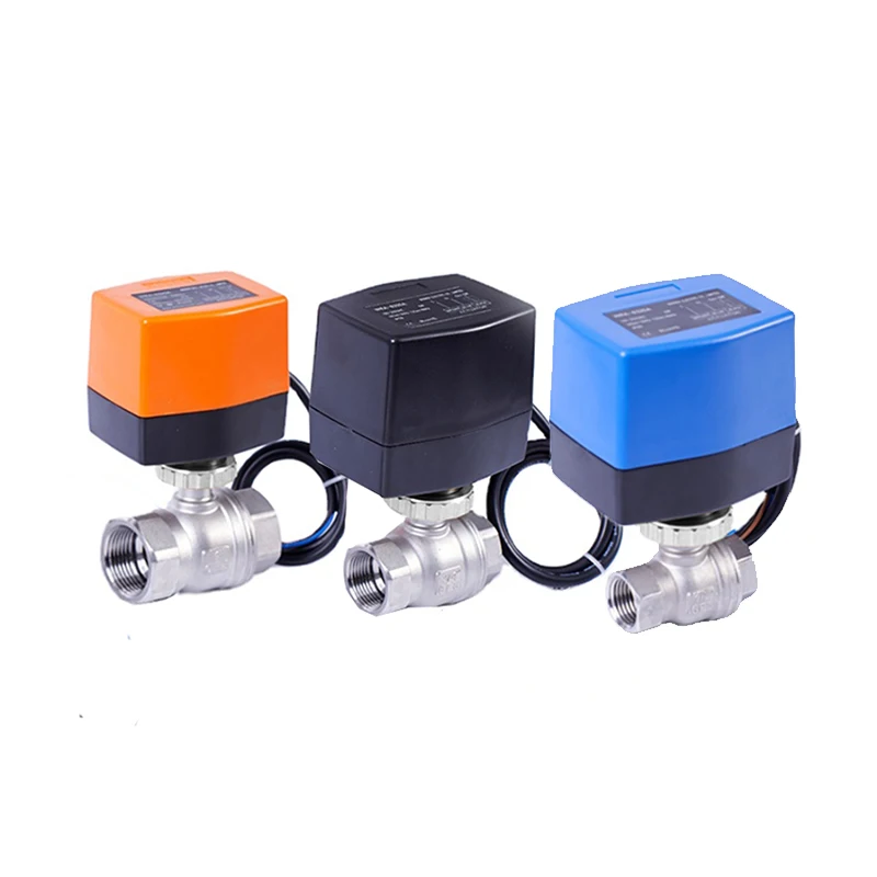 Winvall  OEM/ODM Valve Manufacturer Motorised 2 Way SS Ball Valves 24VDC Actuator Motorized Electric Stainless Steel Ball Valve