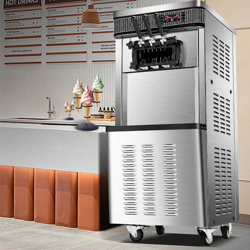 China Professional Coffee Shop Tea Bar 220V/110V Commercial Soft Ice Cream Maker Machine