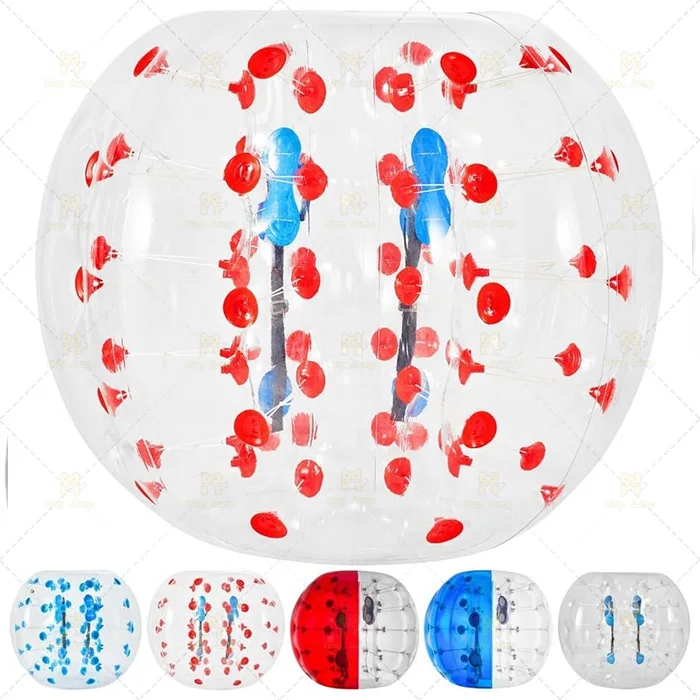 Body Zorb Bumper Ball Suit Inflatable Bubble Football Soccer Ball With Colored Dots Outdoor Sports Body Bubble