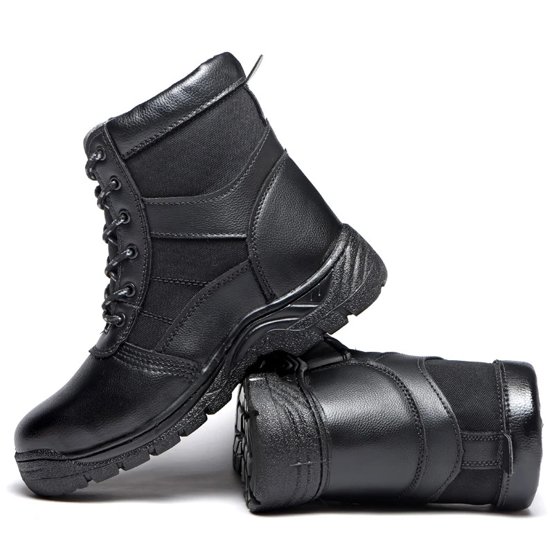 Stylish warmth cotton wear-resistant non-slip anti-smashing anti-puncture casual work fashion safety shoes