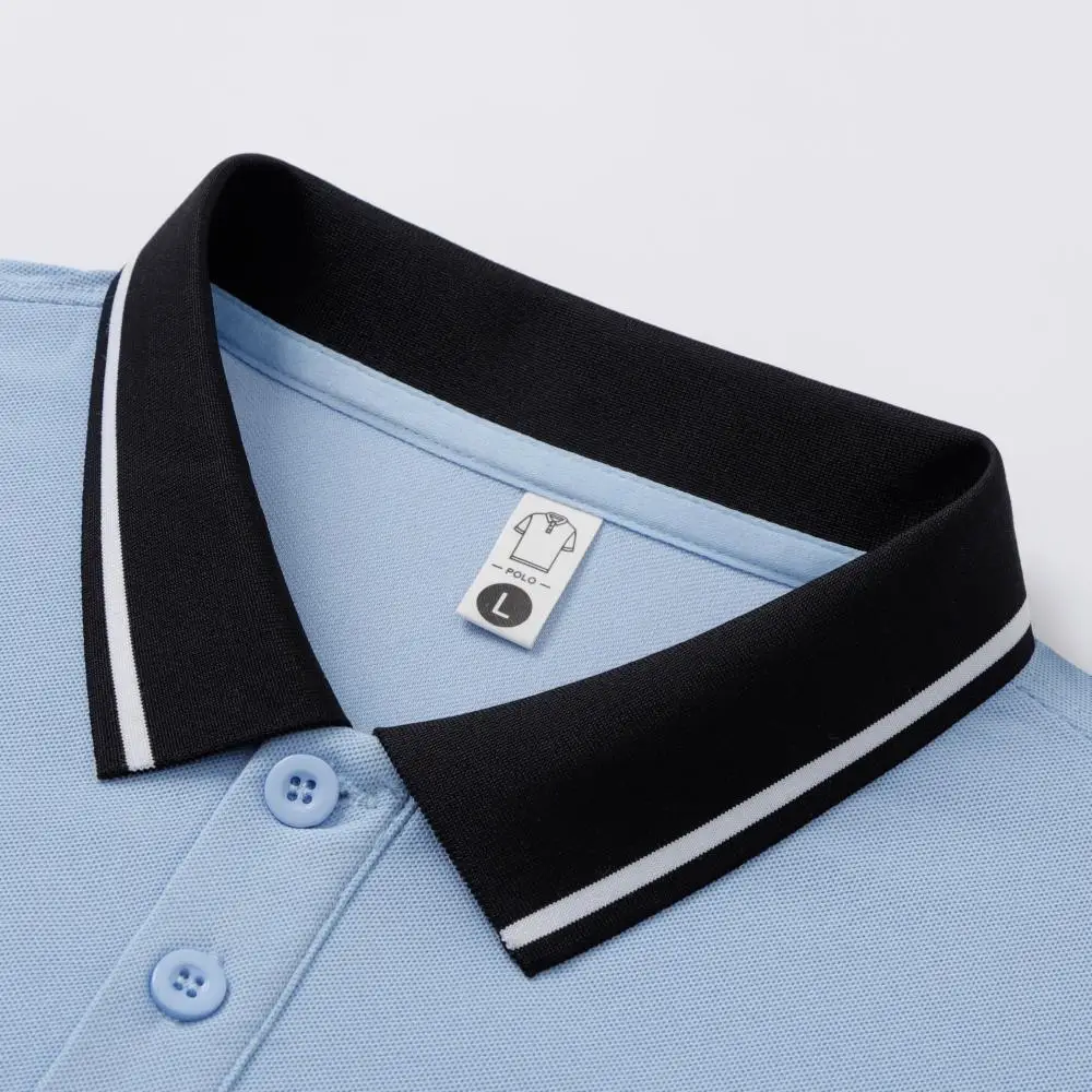 Custom High Quality Plain Casual T-shirts Embroidered Polo tshirt Golf Clothing Custom Logo Simple Polo Shirt For Men