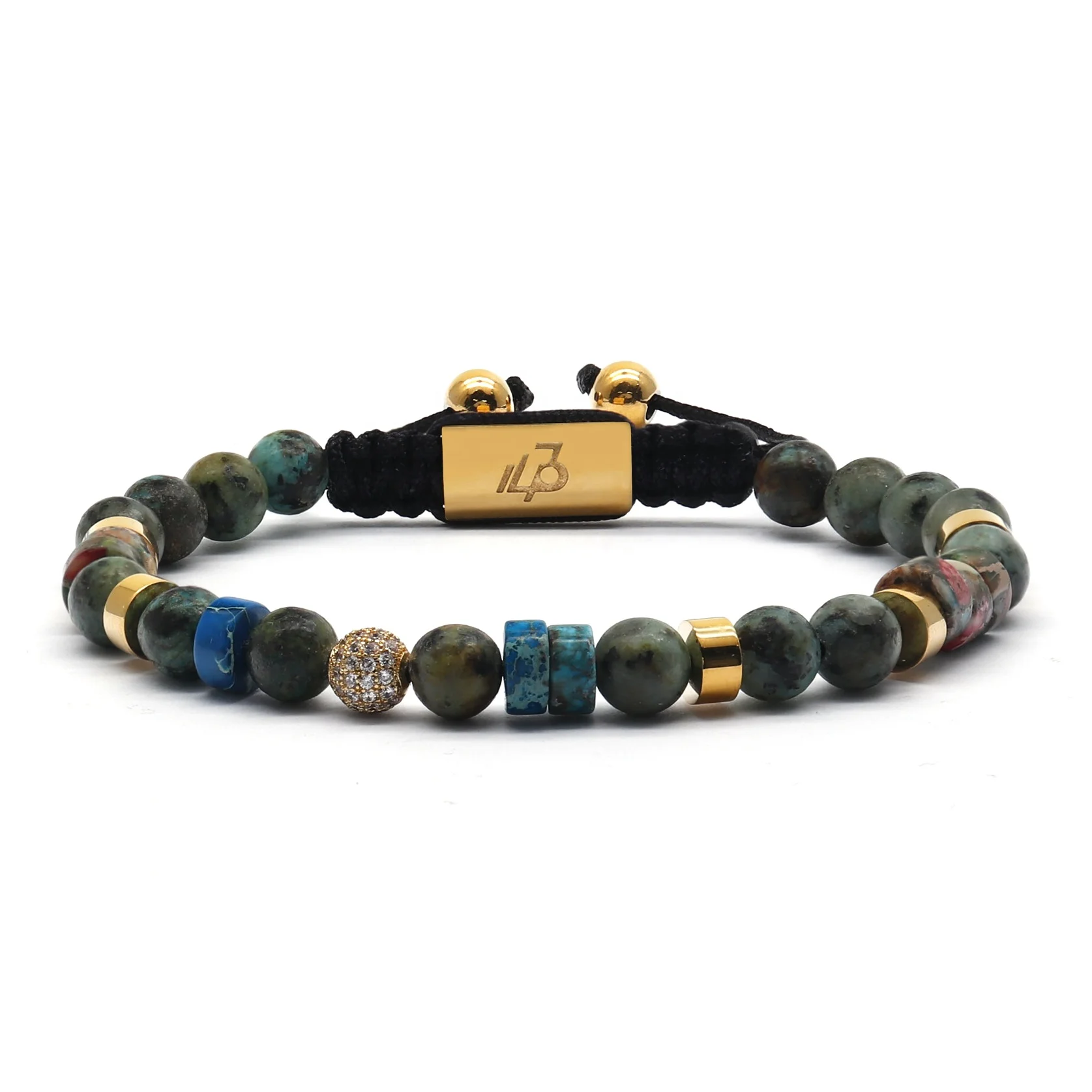 Trendy Handmade Natural Stone Beaded Rope Bracelets Men Bracelets