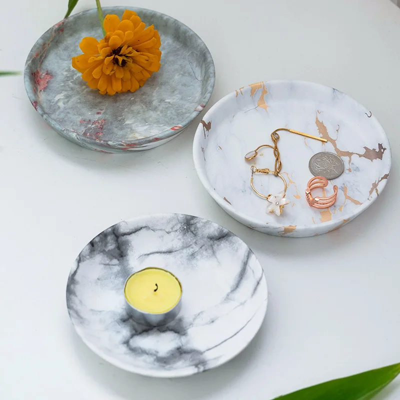 Jewelry Dish Gifts Ceramic Ring Dish Decorative Trinket Plate Initial Jewelry Tray Dish Mothers Day Valentines Gifts