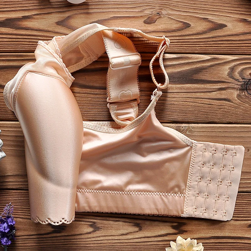 Ultra-thin Large Bra 75C-115E Women Push Up Underwear Full Coverage Breathable Sexy Seamless Lingerie Bras