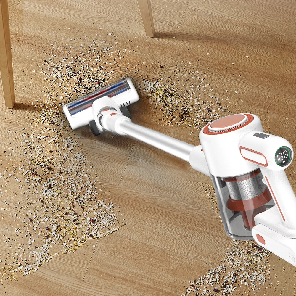 Professional 200W Digital Light Sofa Home Rechargeable Portable Wireless Battery Stick Upright Handheld Cordless Vacuum Cleaner