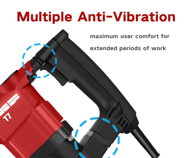 
Electric Demolition Jackhammer with Point, Flat 