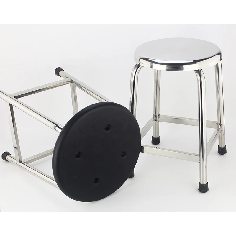 Rolling Stool Adjustable Height Stool with Ultra-Thick Seat Cushion Swivel Stools Chair for Salon