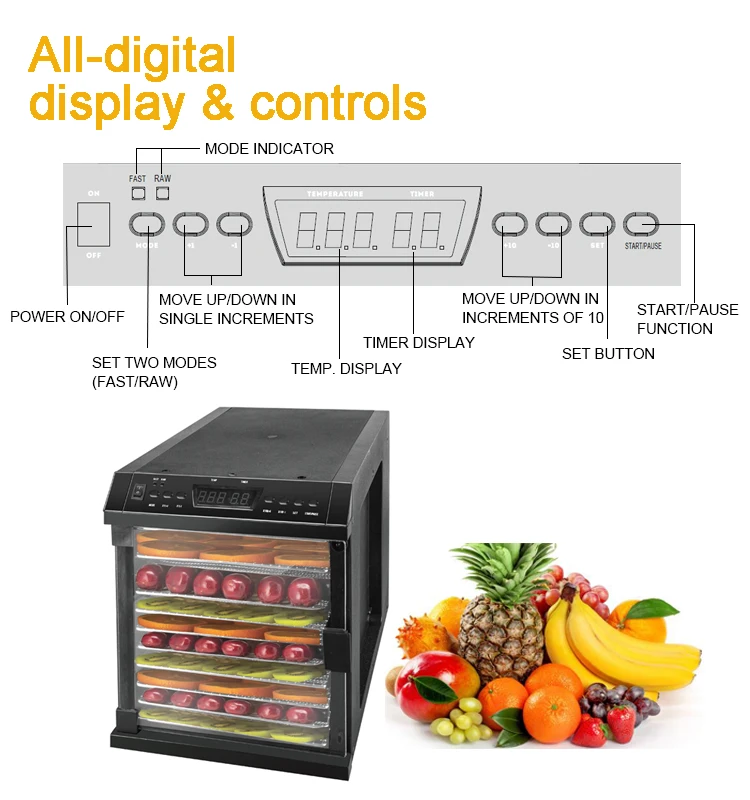 Popular Cookie Baking Dry Machine Food Fruit Dehydrator