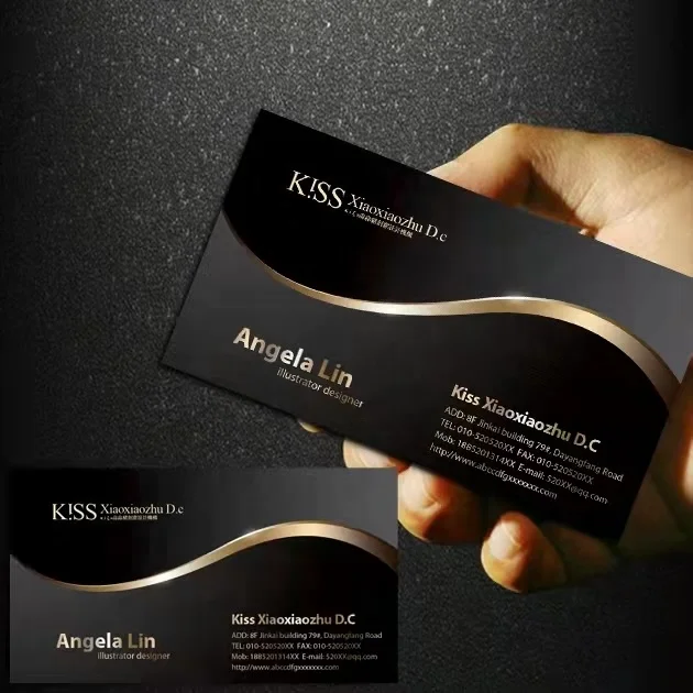 Custom Printed Brushed Metal High-End Personal Business Card
