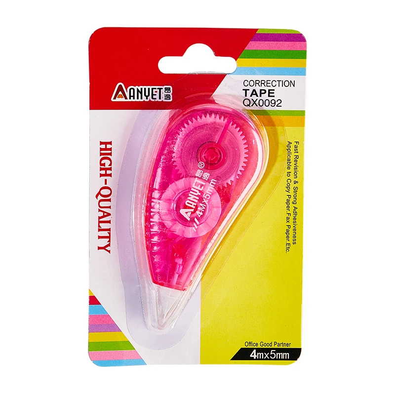 4 colors Customized Correction Tape Factory School Supplies Stationery Correction Runner Correction Roller Tape