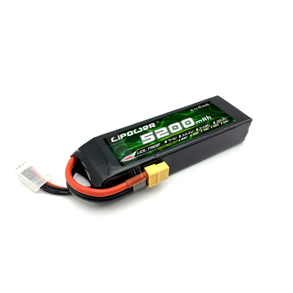 Lipower FPV Drone Battery 5200/6000/7000/8000/9000/10000/12000/16000mAh 22.2V 6S 75/100C Lipo batteries for FPV Multi-axis drone