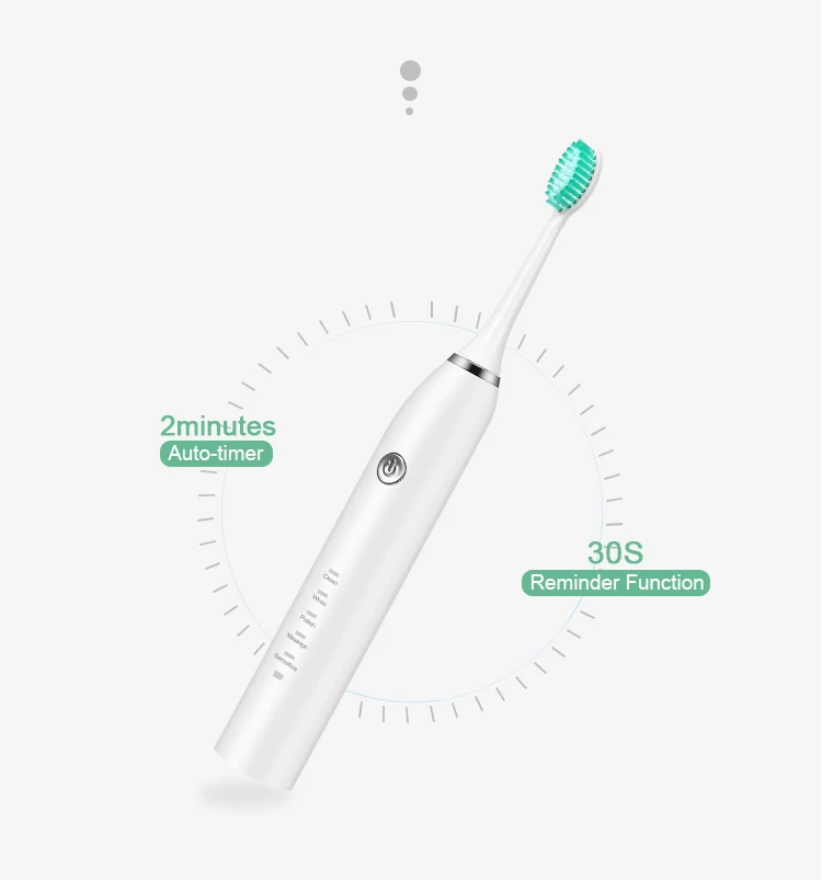 dental brush for adult  rechargeable sonic tooth brush waterproof IPX7 electronic toothbrush