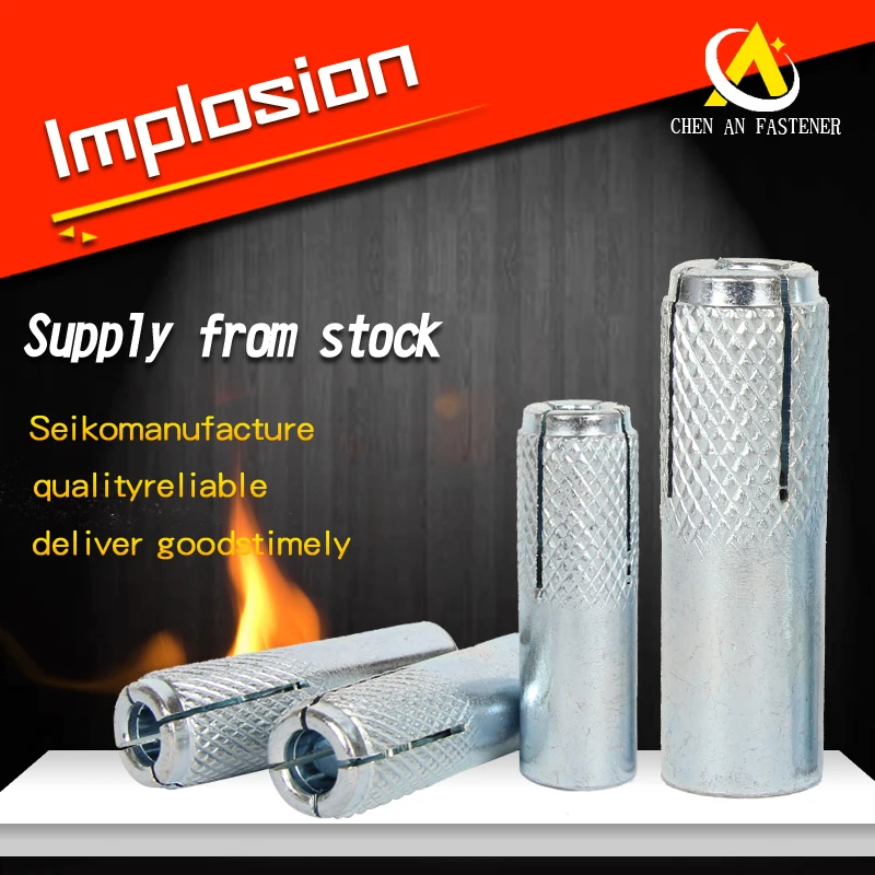 Convenient Fast Easy Explosion Nut Expansion Bolt Carbon Steel Wedge Anchor Iron and Steel Material Inch System Measurement