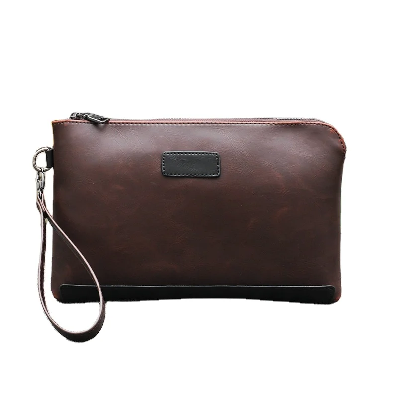 manufacturer custom handbag horse skin PU Leather business purses and handbags men hand  bags