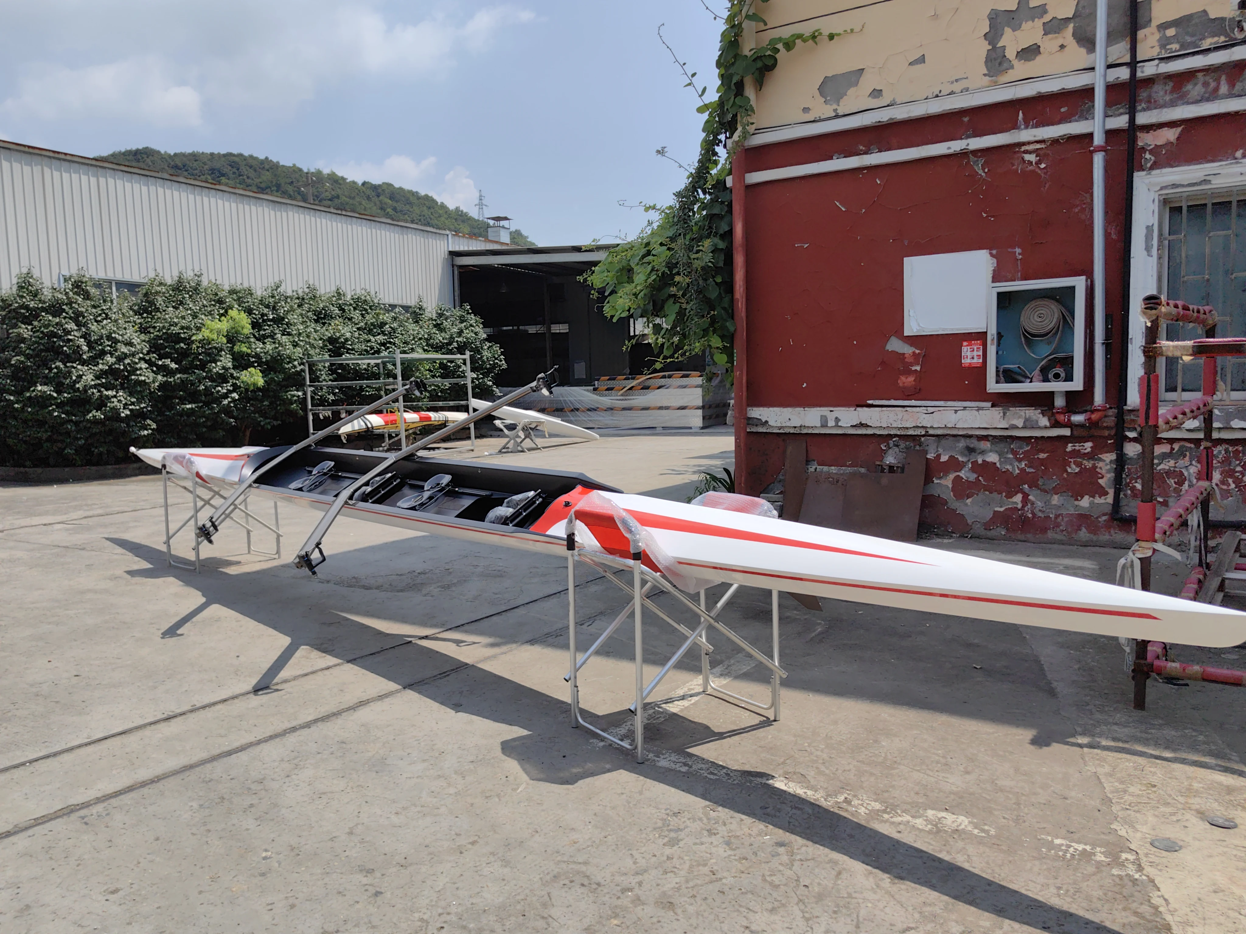 2023 New Customizable Color Carbon fiber competitor rowing boat 2X