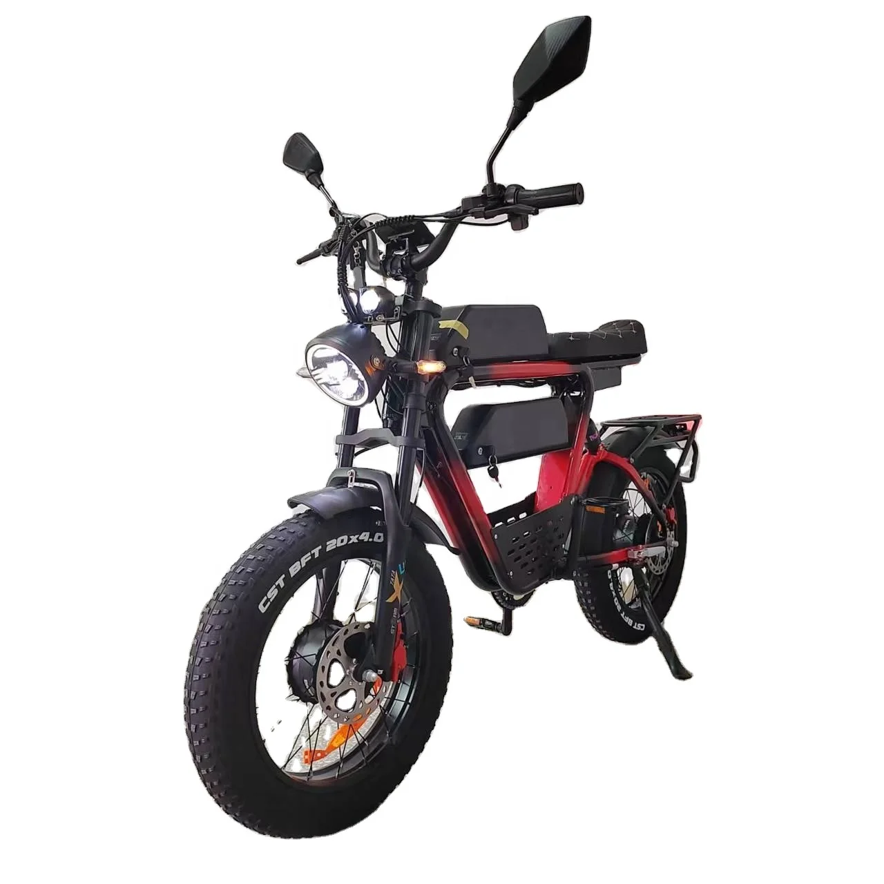 Электрический велосипед, алюминиевая рама, двойной двигатель 2000 Вт, бренд Bafang, Двойной аккумулятор 44Ah52V, полная подвеска, гидравлическая тормозная шина