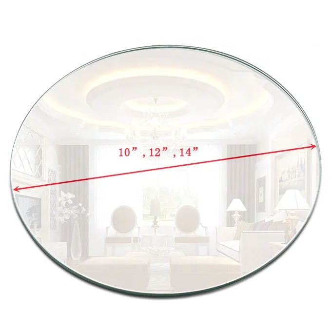 Wholesale Round and square Mirror Candle Plates Set for Centerpiece for Wedding, Christmas and Party Decor