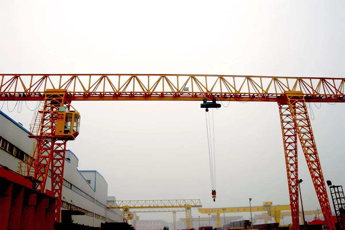 frame truss structure gantry crane single girder gantry crane 20 ton