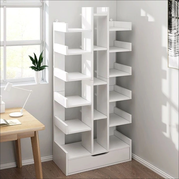 Bookshelf Simple Living Room Multi -layer Landing Shelves Student Study Room Small Display Storage Shelf Storage Container