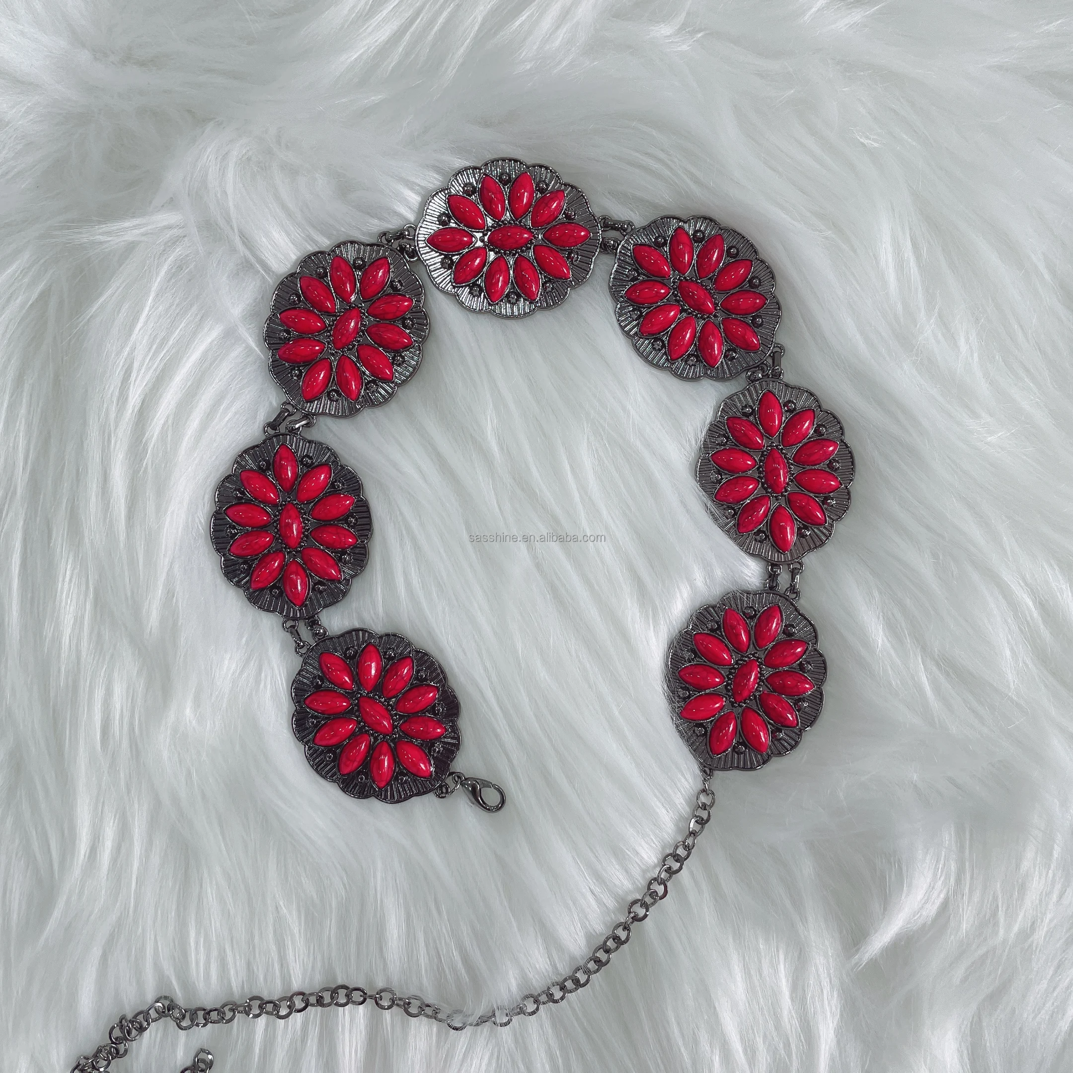 Accept Custom  Newest Kids Western  Belts Fashionable RTS  Turquoise Belt For Girls Toddler Baby Belts  Adjustable