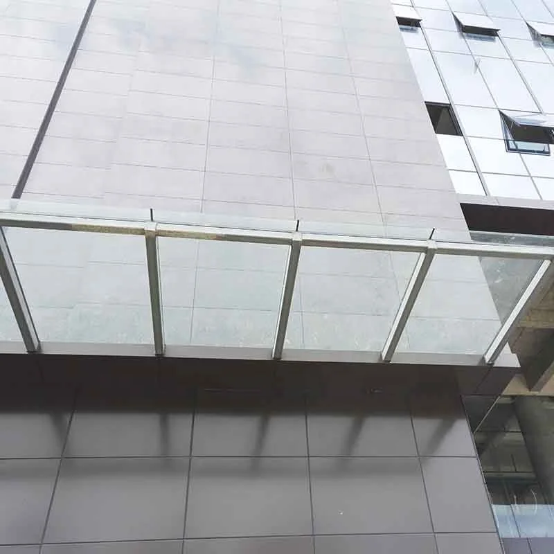 Manual Operation Metal Glass Window/Door Canopy Crackets with Polycarbonate PC Acrylic Sail Materials Steel Aluminum Frames