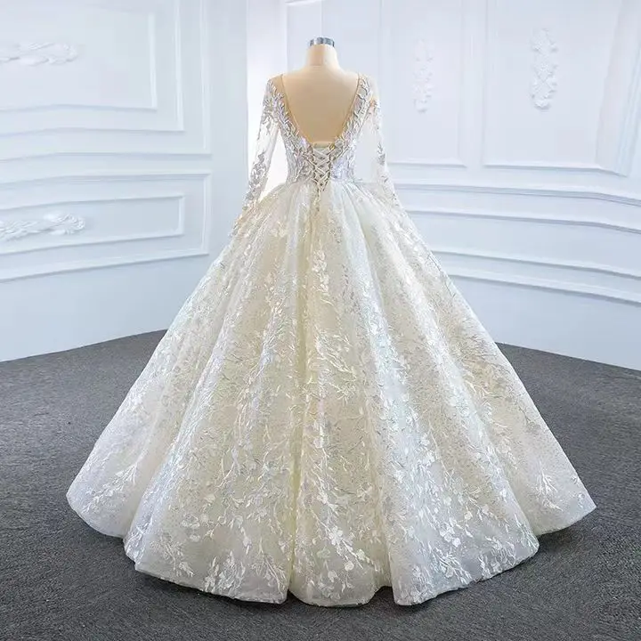 2024 new bride super fairy dream go out yarn long-sleeved tutu skirt travel photo photo light wedding dress