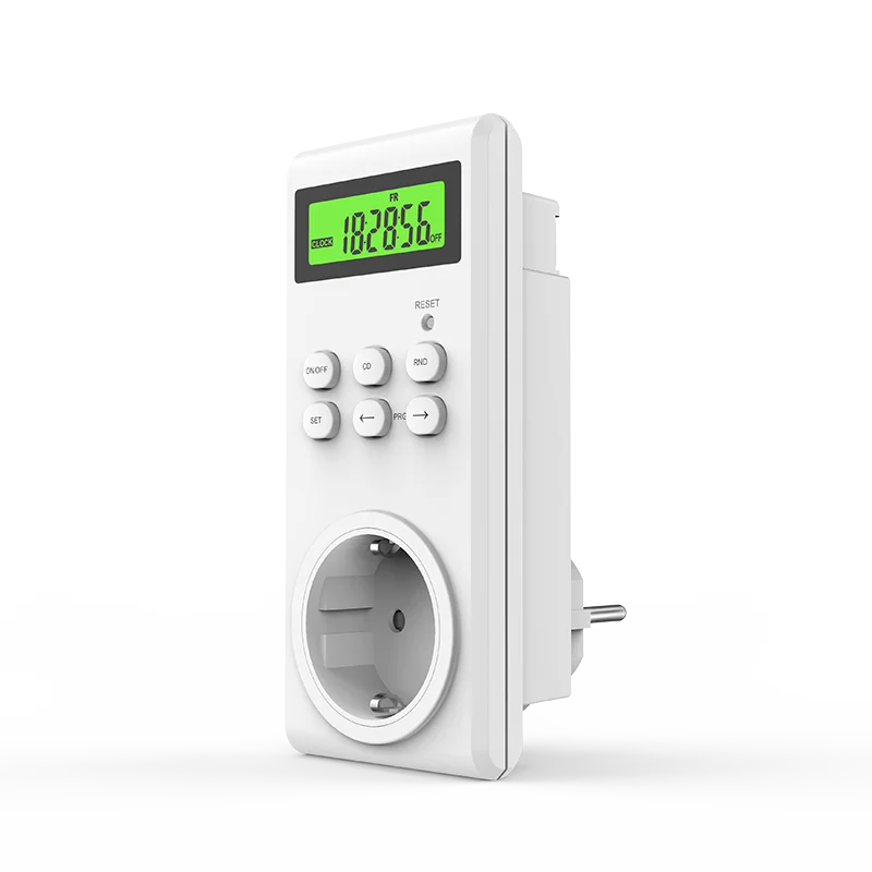 230 В штепсельная вилка Европейского типа, цифровая кухонная розетка с таймером и настройкой программы на 7 дней